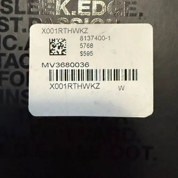 NIB Movado Edge Gold w/ Blue Leather Strap Womens's Quartz Watch 3680036 RARE - Picture 8 of 9